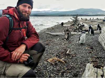 Marco a Ushuaia, in Patagonia